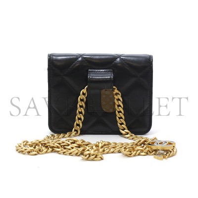 CHANEL CC MINI CHAIN FLAP CROSSBODY WAIST BAG AP2637 (12.5*9*3cm)